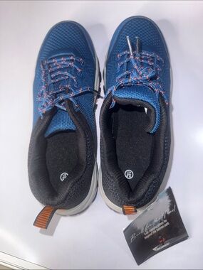 Men's Build for Trail Blue Athletic Sneakers Low Top Comfort for hiking Size 9.5